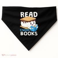 Read Smore Books Camping Bookworm Cute Librarian Smores USA-Made Doggie Bandana thumb 0