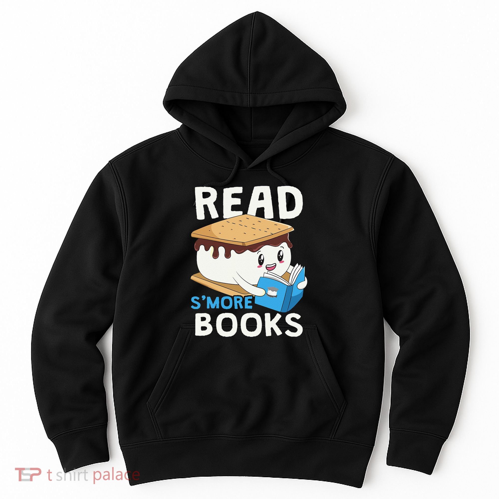 Read Smore Books Camping Bookworm Cute Librarian Smores Hoodie