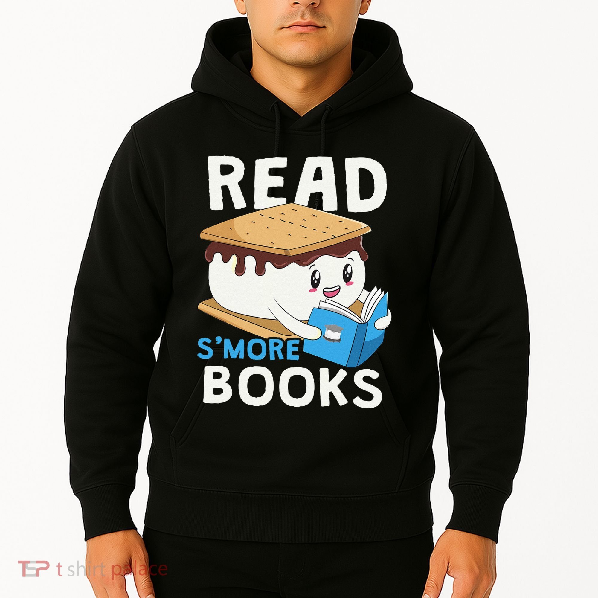 Read Smore Books Camping Bookworm Cute Librarian Smores Hoodie