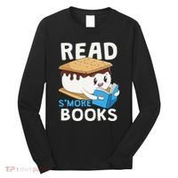 Read Smore Books Camping Bookworm Cute Librarian Smores Long Sleeve Shirt thumb 0