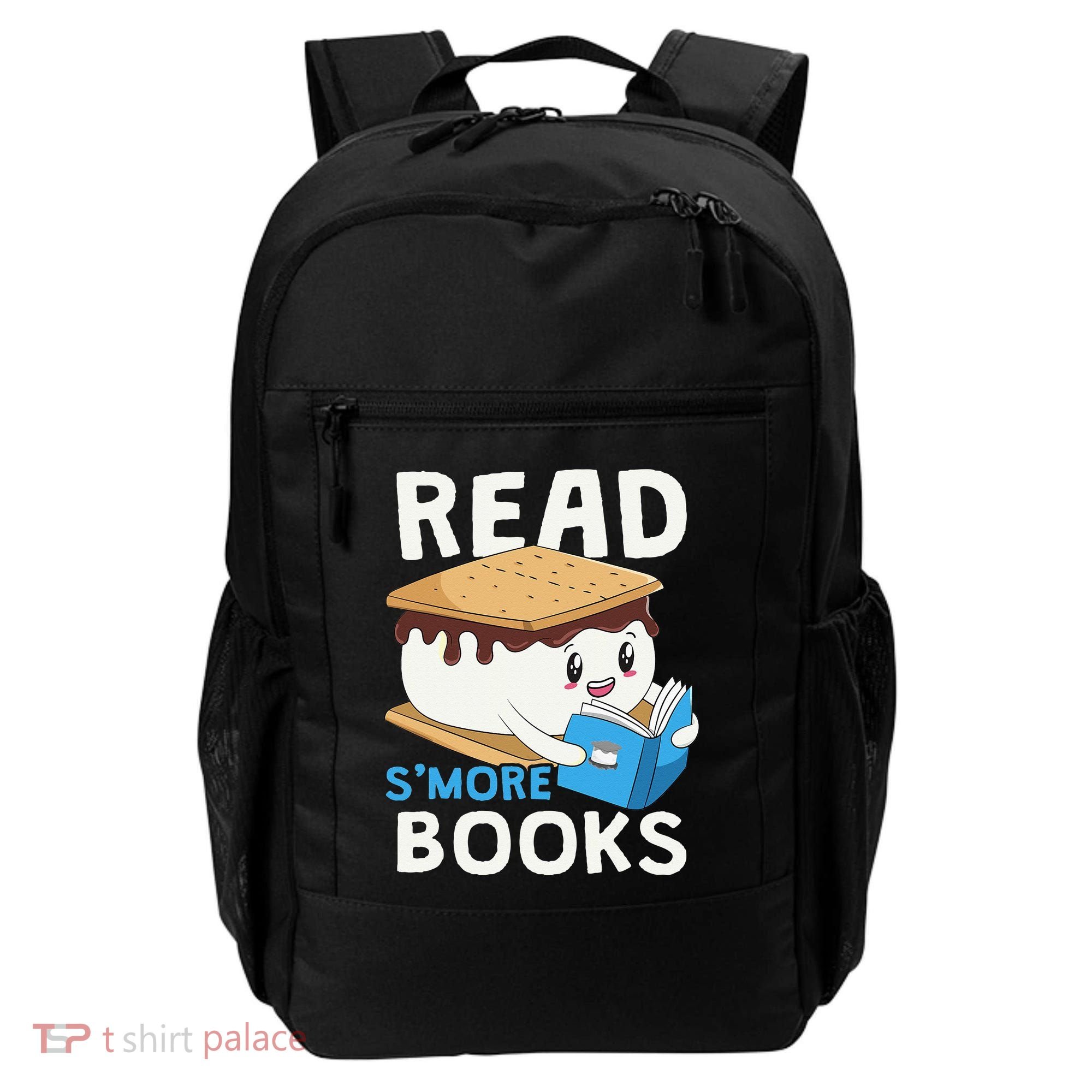 Read Smore Books Camping Bookworm Cute Librarian Smores Backpack