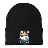 Read Smore Books Camping Bookworm Cute Librarian Smores Beanie thumb 0