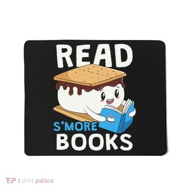 Read Smore Books Camping Bookworm Cute Librarian Smores Mousepad