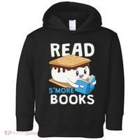Read Smore Books Camping Bookworm Cute Librarian Smores Toddler Hoodie thumb 0