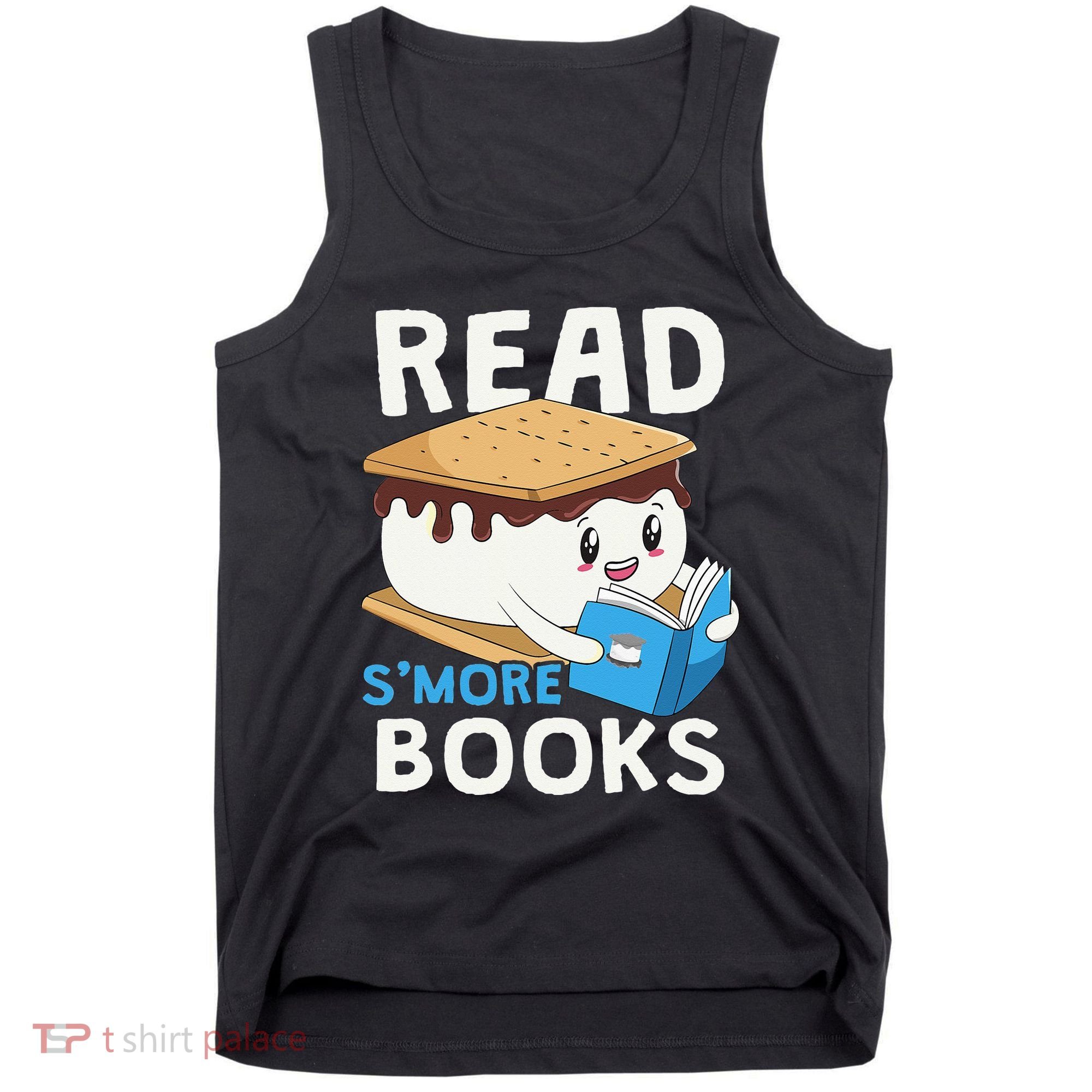 Read Smore Books Camping Bookworm Cute Librarian Smores Tank Top