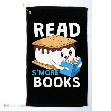 Read Smore Books Camping Bookworm Cute Librarian Smores Golf Towel