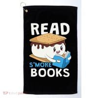 Read Smore Books Camping Bookworm Cute Librarian Smores Golf Towel thumb 0