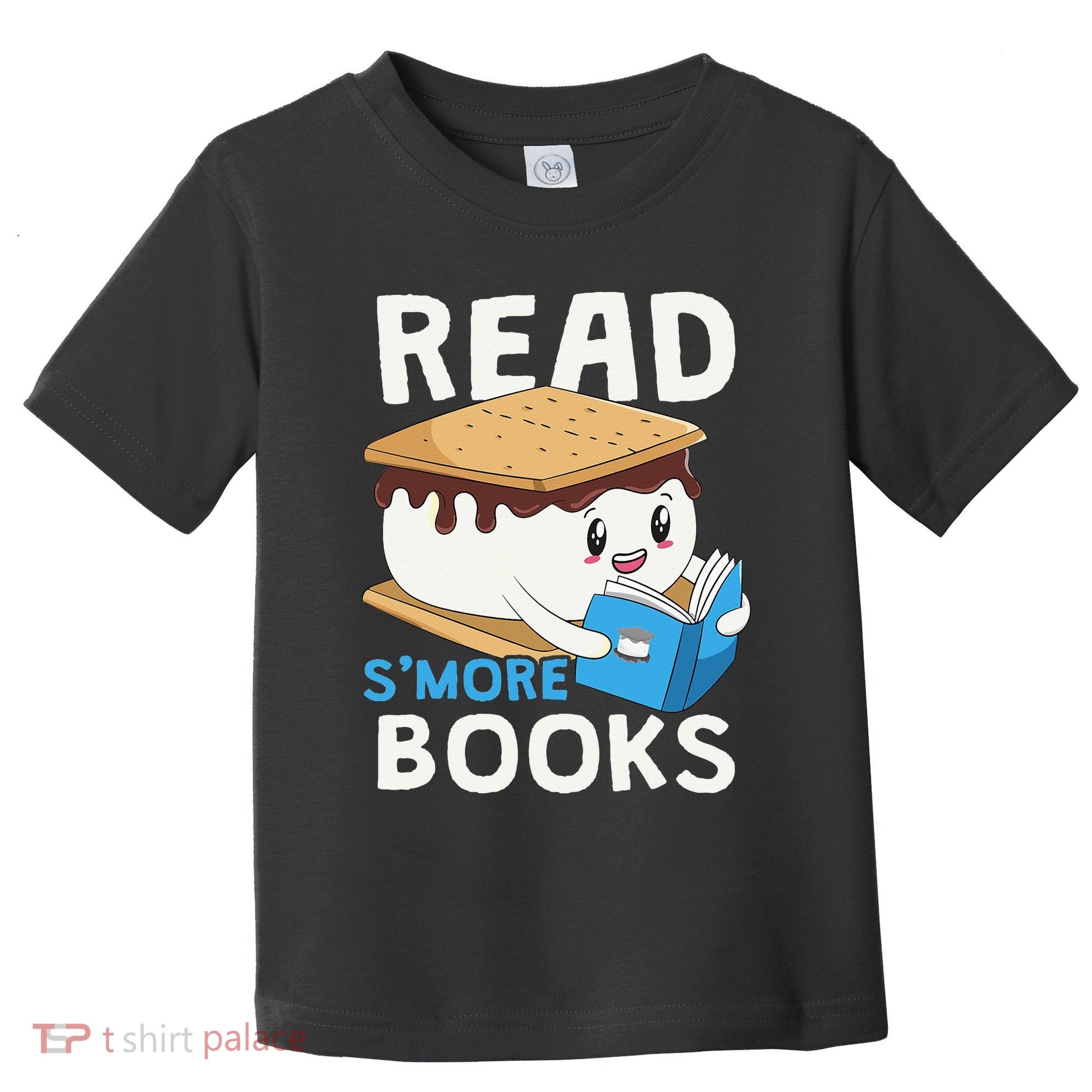 Read Smore Books Camping Bookworm Cute Librarian Smores Toddler T-Shirt