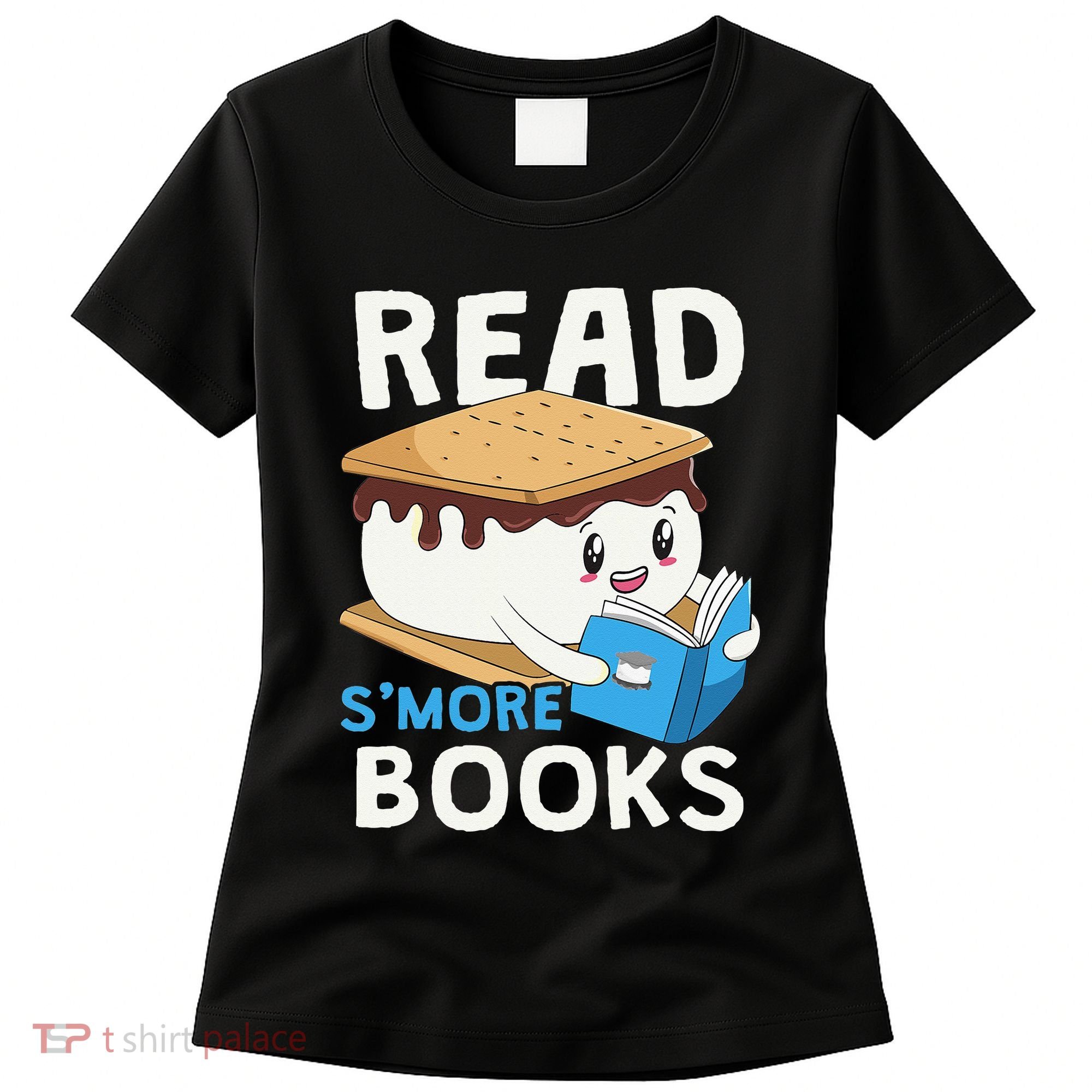 Read Smore Books Camping Bookworm Cute Librarian Smores Women's T-Shirt