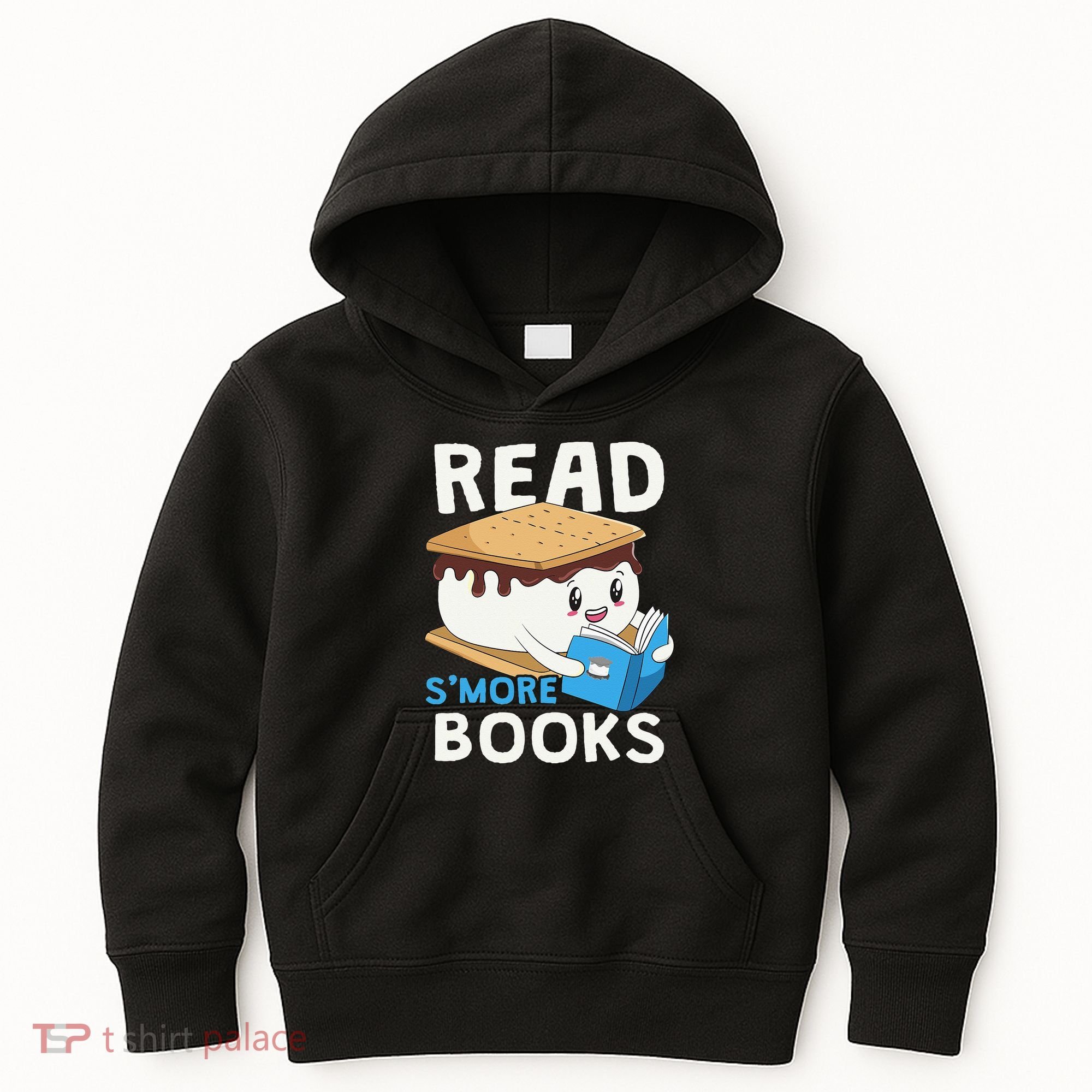 Read Smore Books Camping Bookworm Cute Librarian Smores Kids Hoodie