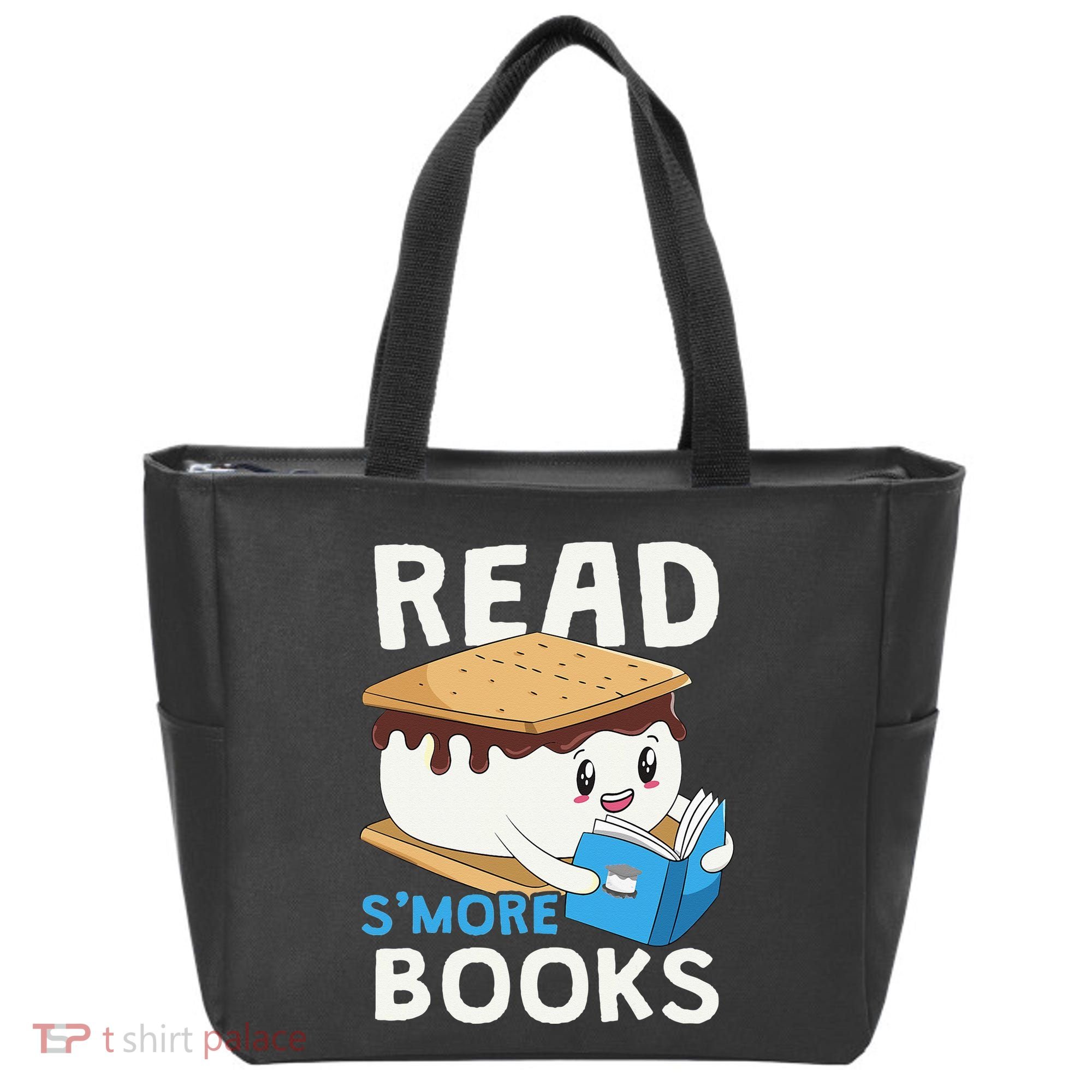 Read Smore Books Camping Bookworm Cute Librarian Smores Tote Bag