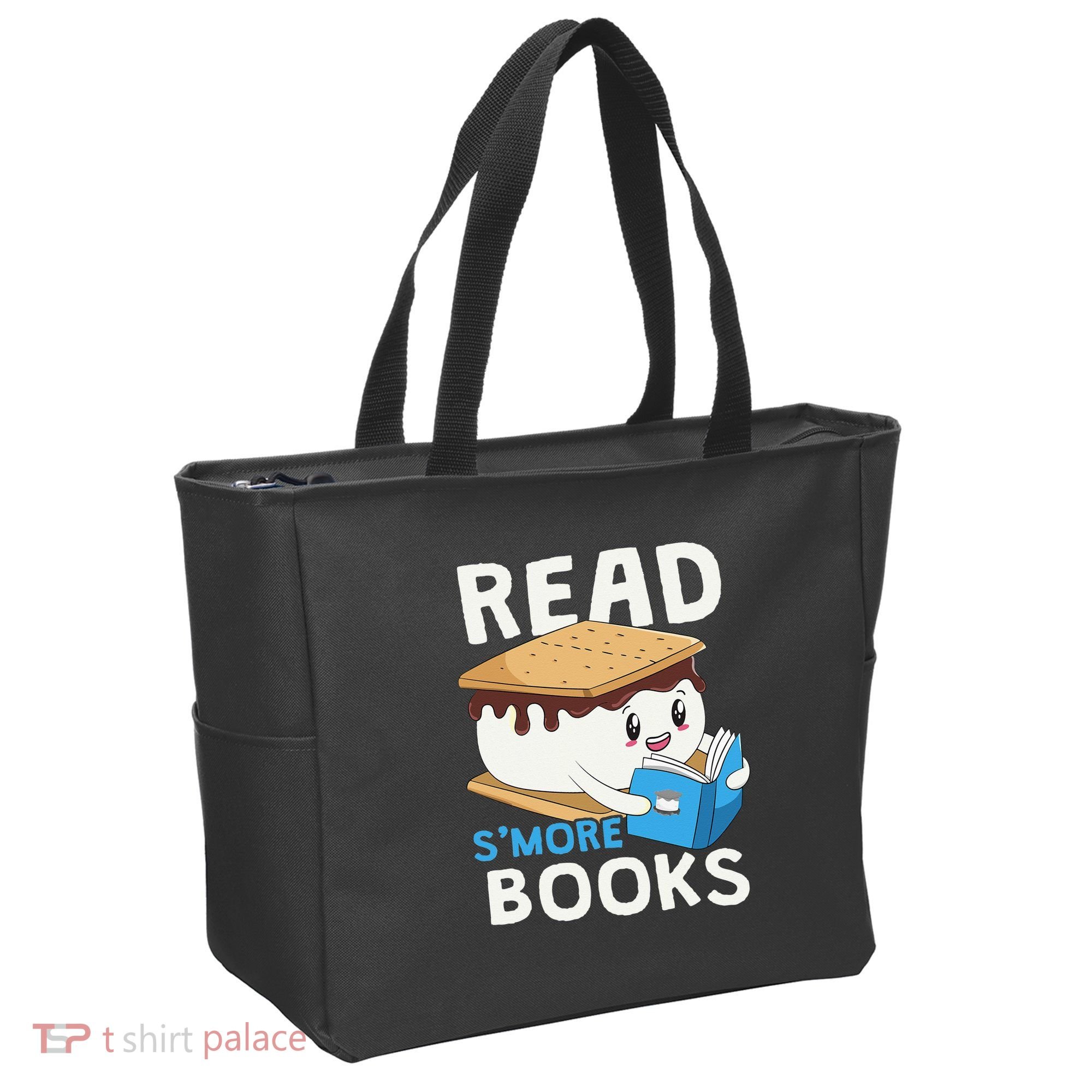 Read Smore Books Camping Bookworm Cute Librarian Smores Tote Bag