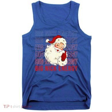 Retro Santa Big Nick Energy Vintage Christmas Gift Tank Top