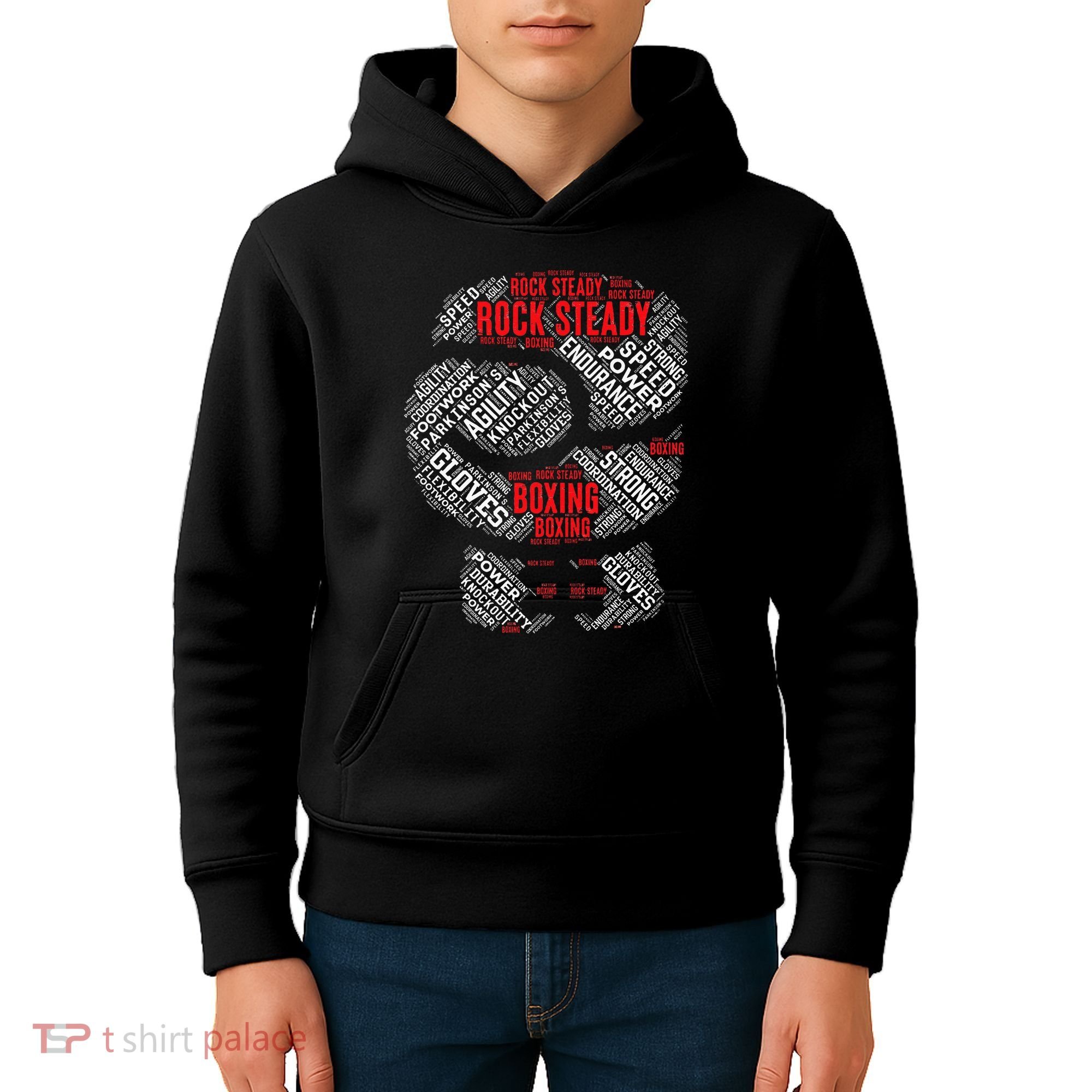 Rock Steady Boxing Glove ParkinsonS Kids Hoodie