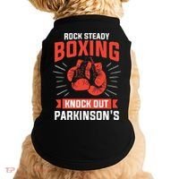 Rock Steady Boxing Knock Out Parkinson's Boxer Doggie Tank thumb 0