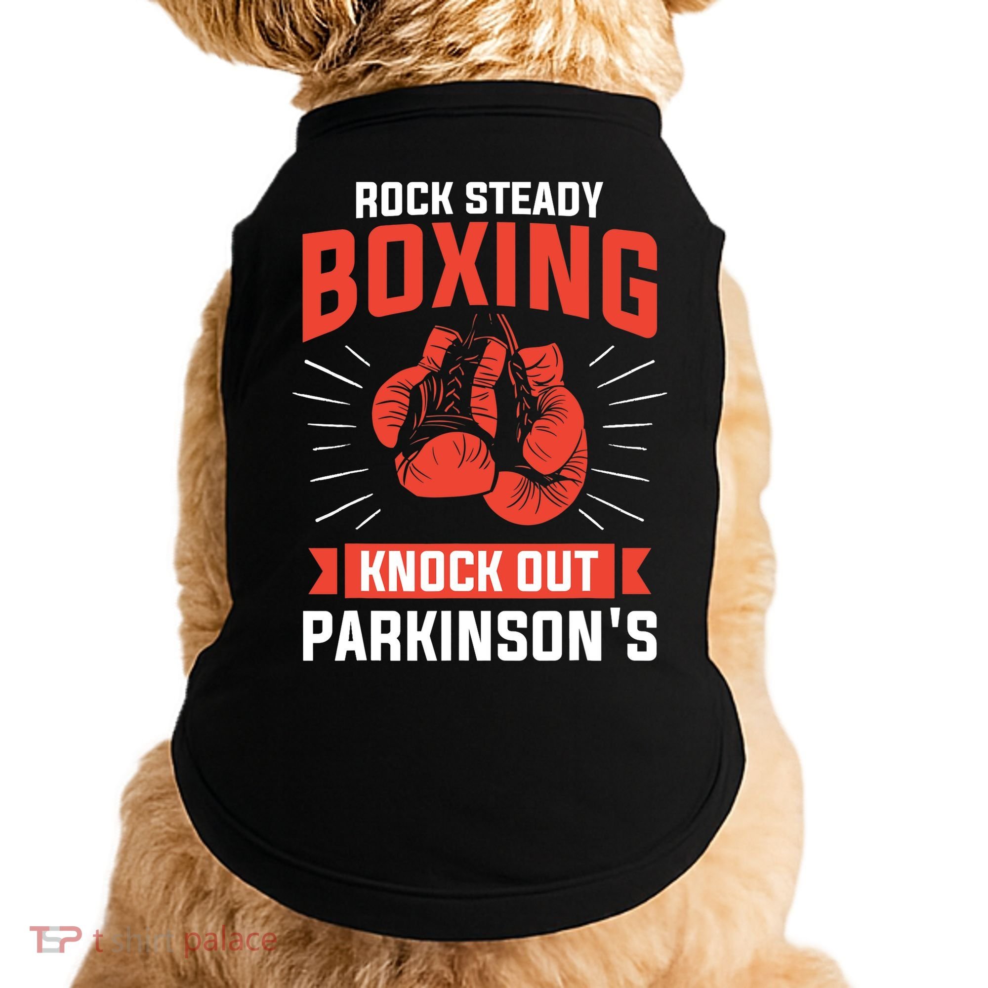 Rock Steady Boxing Knock Out Parkinson's Boxer Doggie Tank