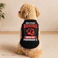 Rock Steady Boxing Knock Out Parkinson's Boxer Doggie Tank thumb 2