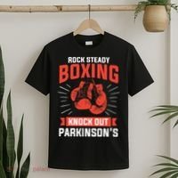 Rock Steady Boxing Knock Out Parkinson's Boxer T-Shirt thumb 2