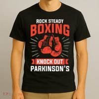 Rock Steady Boxing Knock Out Parkinson's Boxer T-Shirt thumb 3