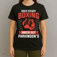 Rock Steady Boxing Knock Out Parkinson's Boxer T-Shirt thumb 4