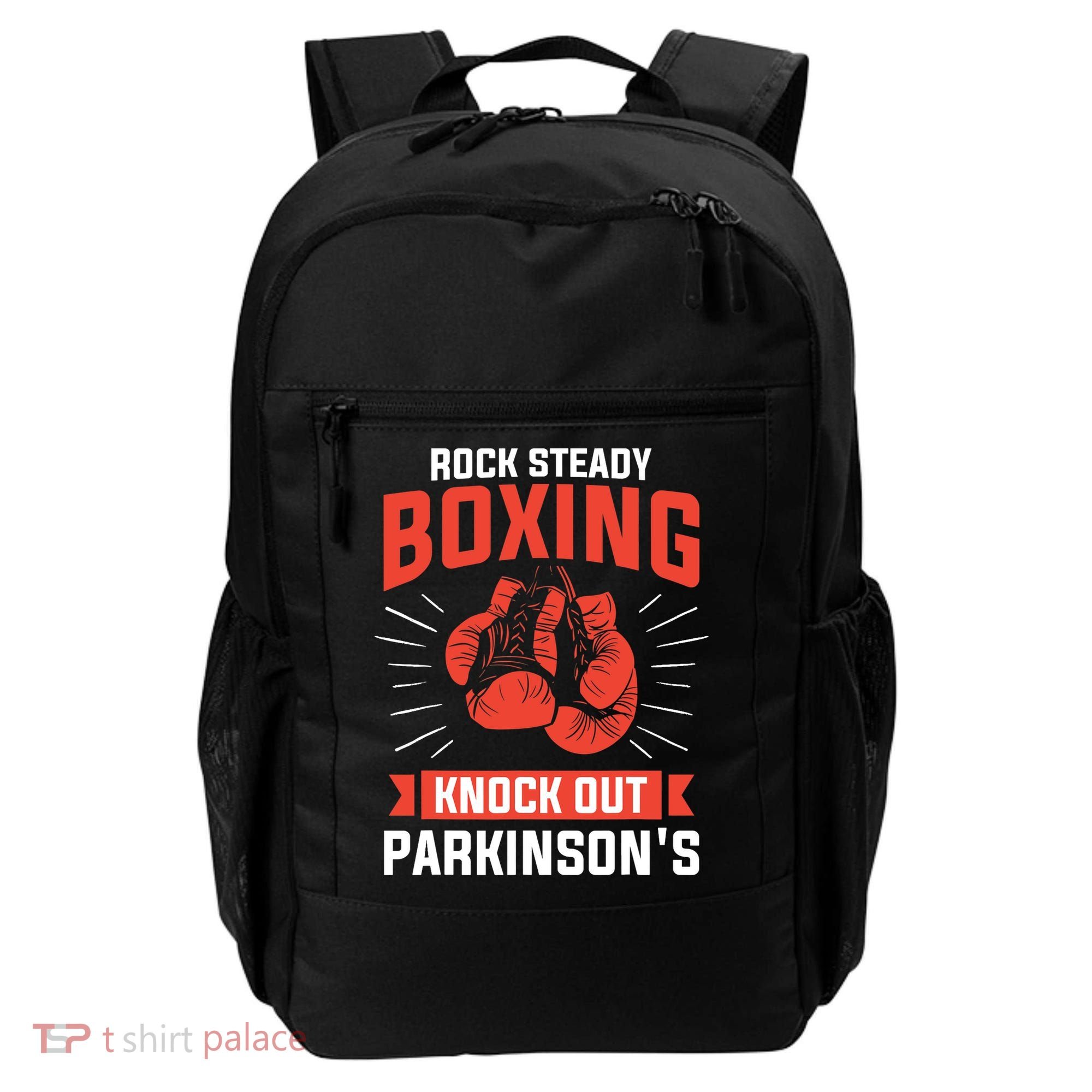 Rock Steady Boxing Knock Out Parkinson's Boxer Backpack
