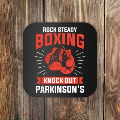 Rock Steady Boxing Knock Out Parkinson's Boxer Coaster