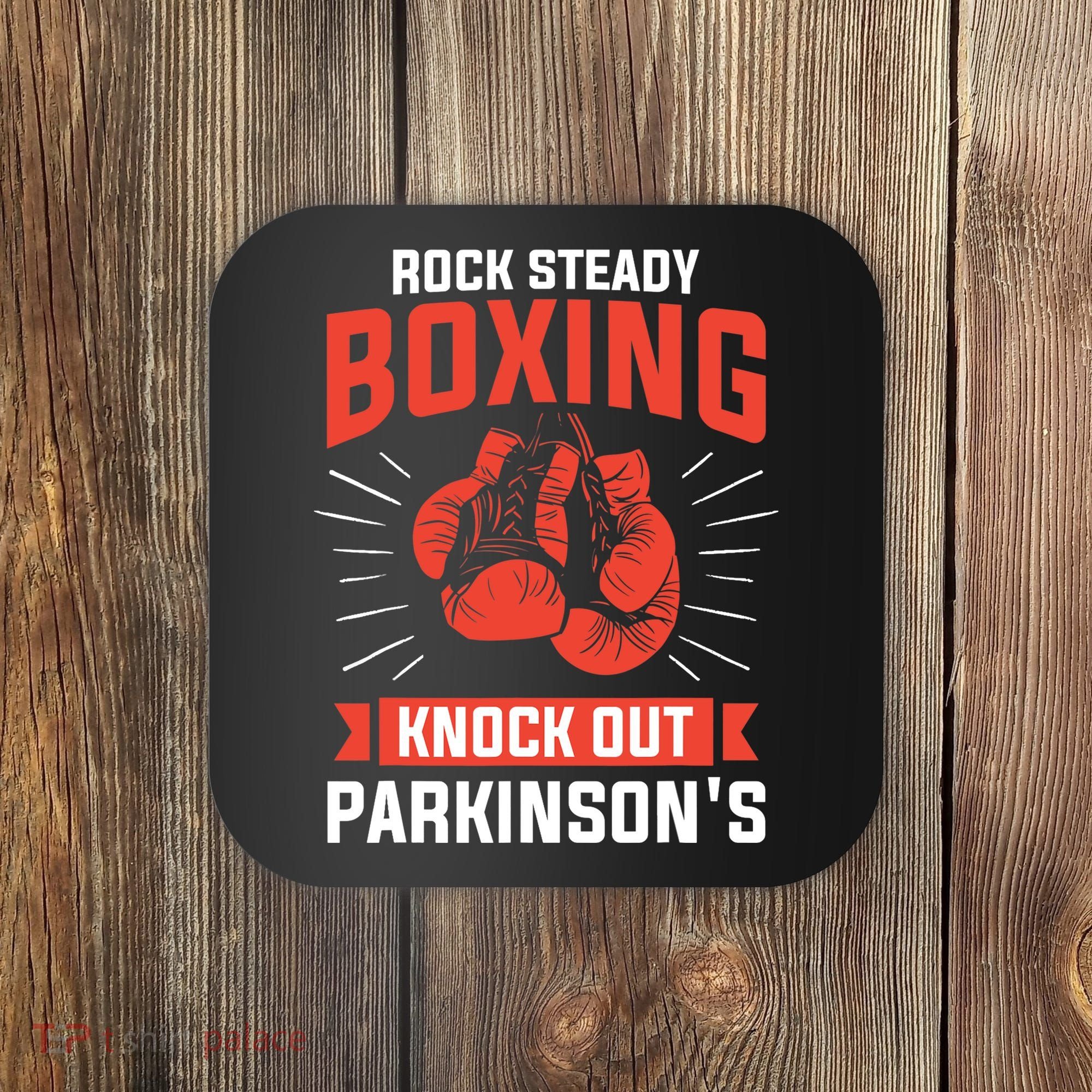 Rock Steady Boxing Knock Out Parkinson's Boxer Coaster