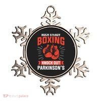 Rock Steady Boxing Knock Out Parkinson's Boxer Ornament thumb 0