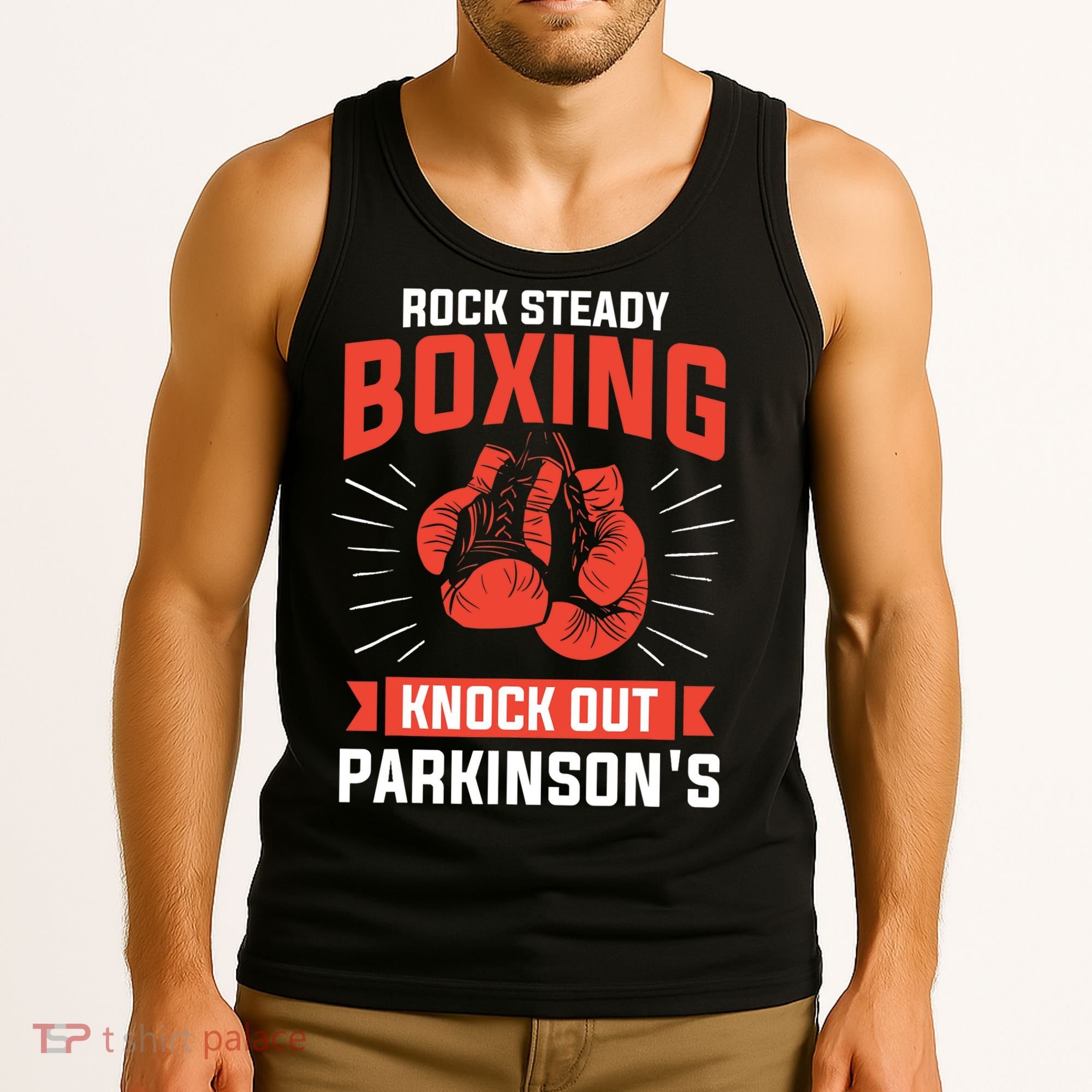 Rock Steady Boxing Knock Out Parkinson's Boxer Tank Top