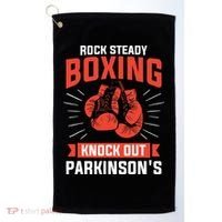 Rock Steady Boxing Knock Out Parkinson's Boxer Golf Towel thumb 0