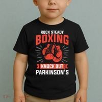 Rock Steady Boxing Knock Out Parkinson's Boxer Toddler T-Shirt thumb 2