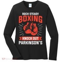 Rock Steady Boxing Knock Out Parkinson's Boxer Women's Long Sleeve Shirt thumb 0