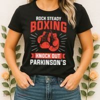 Rock Steady Boxing Knock Out Parkinson's Boxer Women's T-Shirt thumb 2