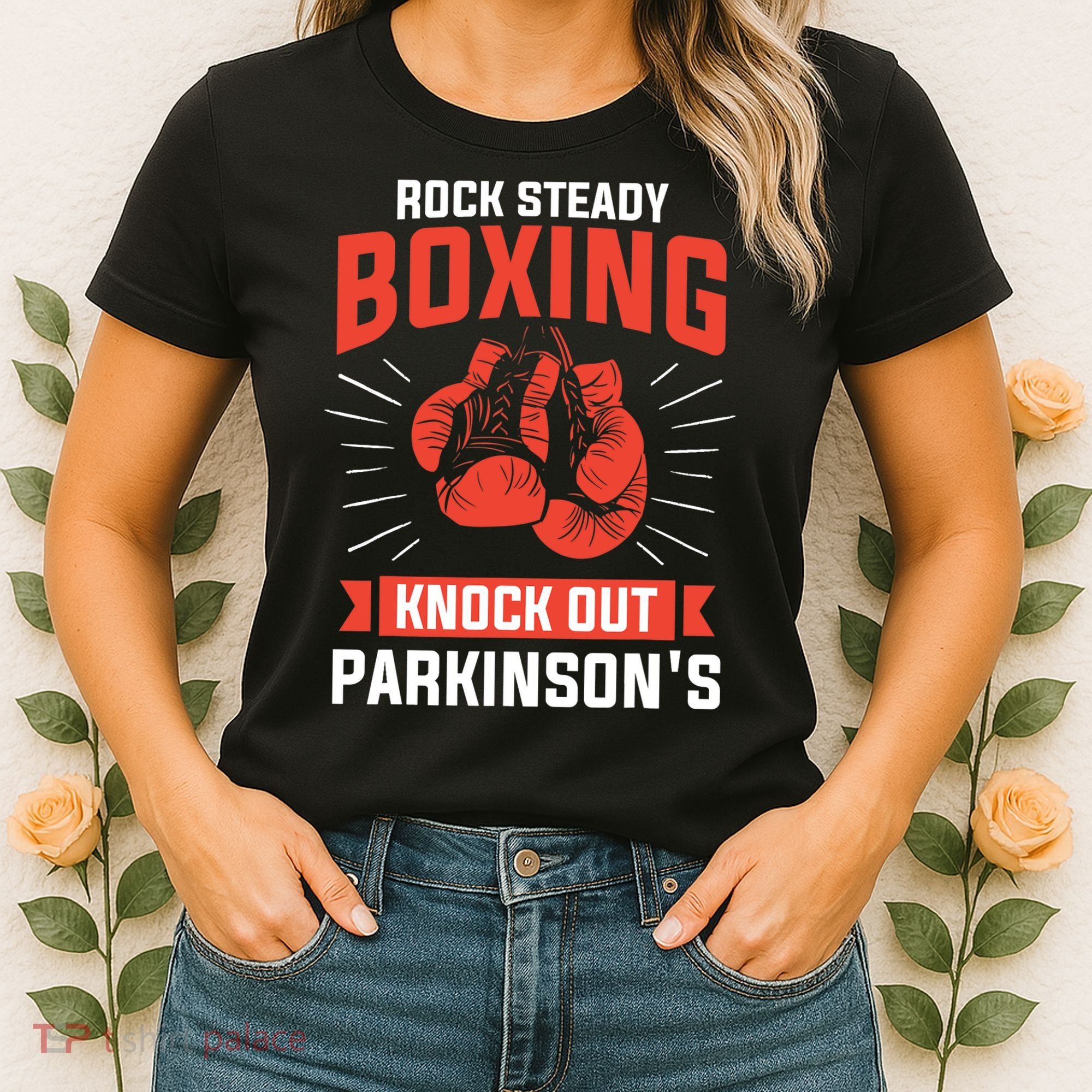 Rock Steady Boxing Knock Out Parkinson's Boxer Women's T-Shirt