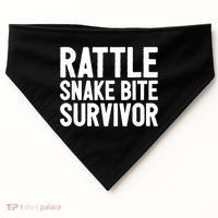Rattle Snake Bite Survivor Rattlesnake Hospital USA-Made Doggie Bandana thumb 0