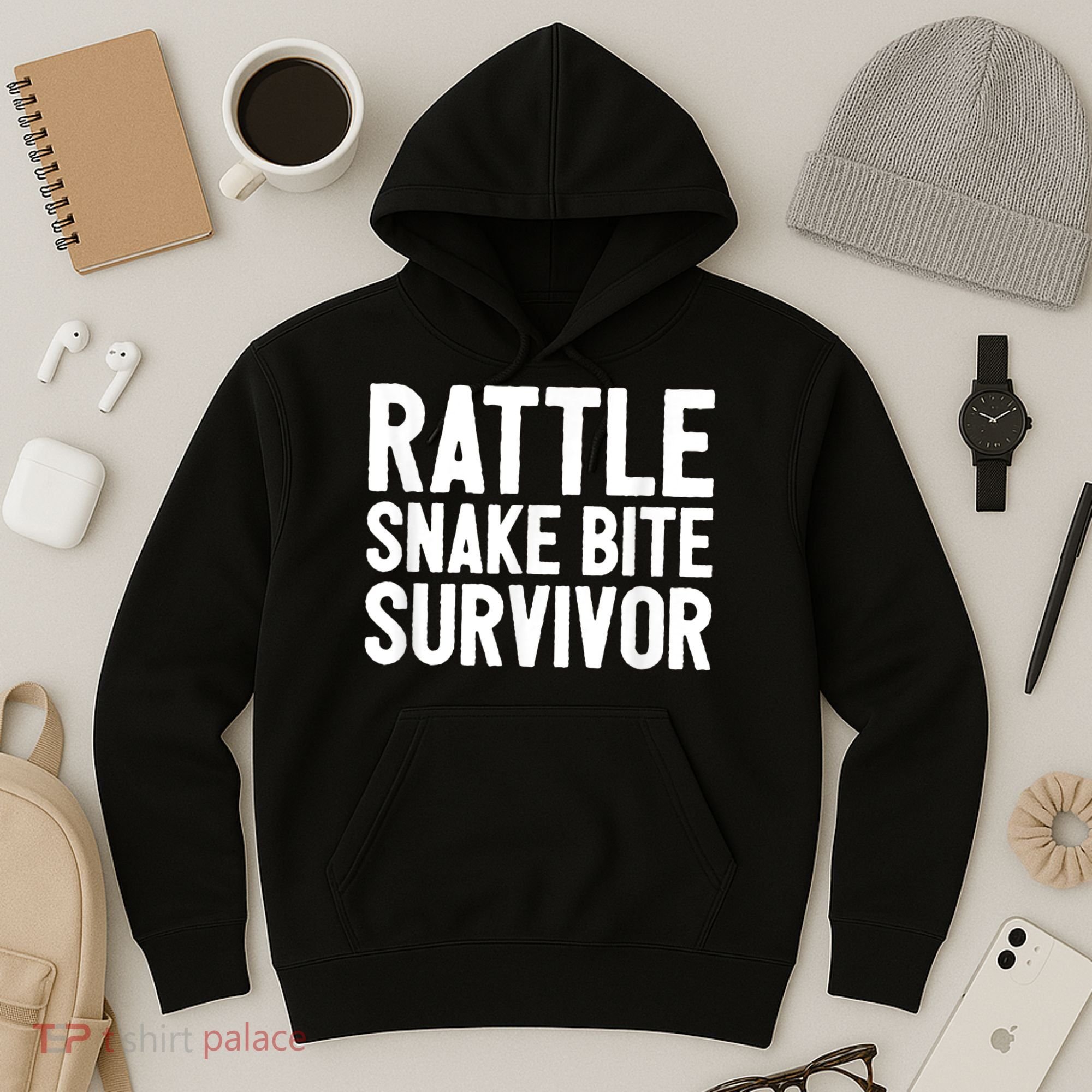 Rattle Snake Bite Survivor Rattlesnake Hospital Hoodie
