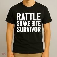Rattle Snake Bite Survivor Rattlesnake Hospital T-Shirt thumb 3