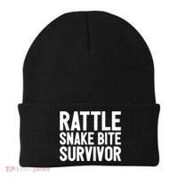 Rattle Snake Bite Survivor Rattlesnake Hospital Beanie thumb 0