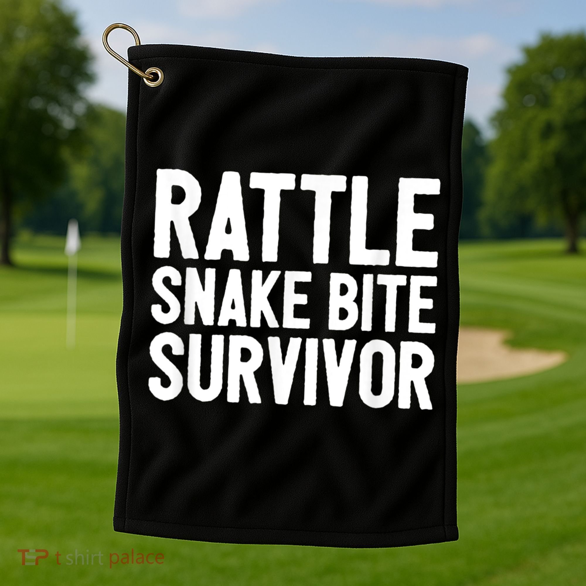 Rattle Snake Bite Survivor Rattlesnake Hospital Golf Towel