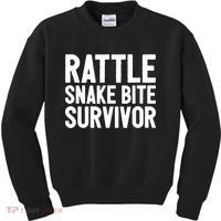 Rattle Snake Bite Survivor Rattlesnake Hospital Kids Sweatshirt thumb 0