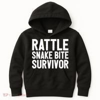 Rattle Snake Bite Survivor Rattlesnake Hospital Kids Hoodie thumb 0