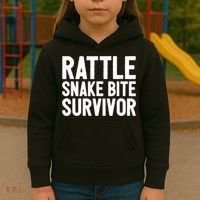 Rattle Snake Bite Survivor Rattlesnake Hospital Kids Hoodie thumb 3