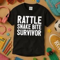 Rattle Snake Bite Survivor Rattlesnake Hospital Kids T-Shirt thumb 3