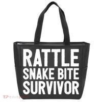 Rattle Snake Bite Survivor Rattlesnake Hospital Tote Bag thumb 0
