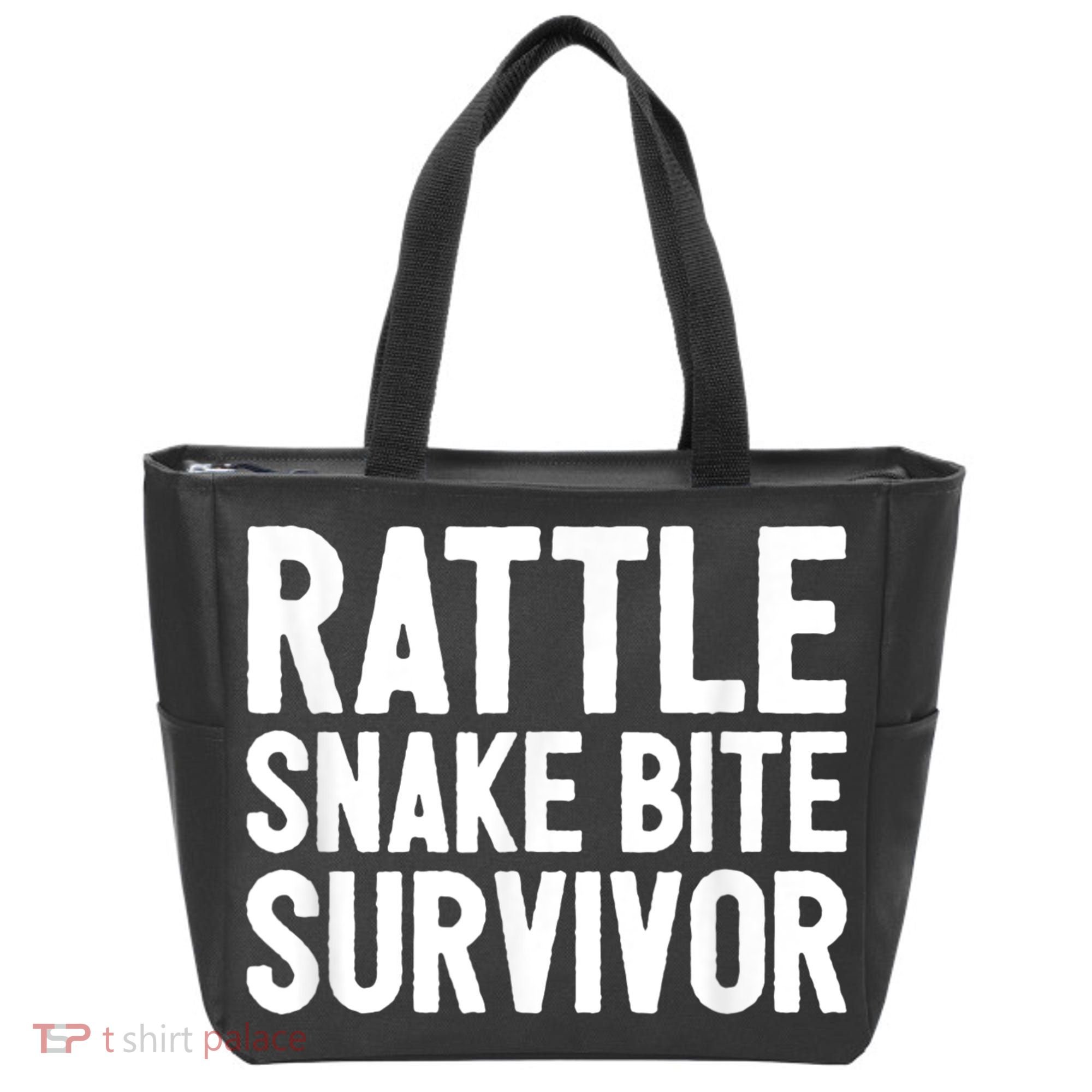 Rattle Snake Bite Survivor Rattlesnake Hospital Tote Bag