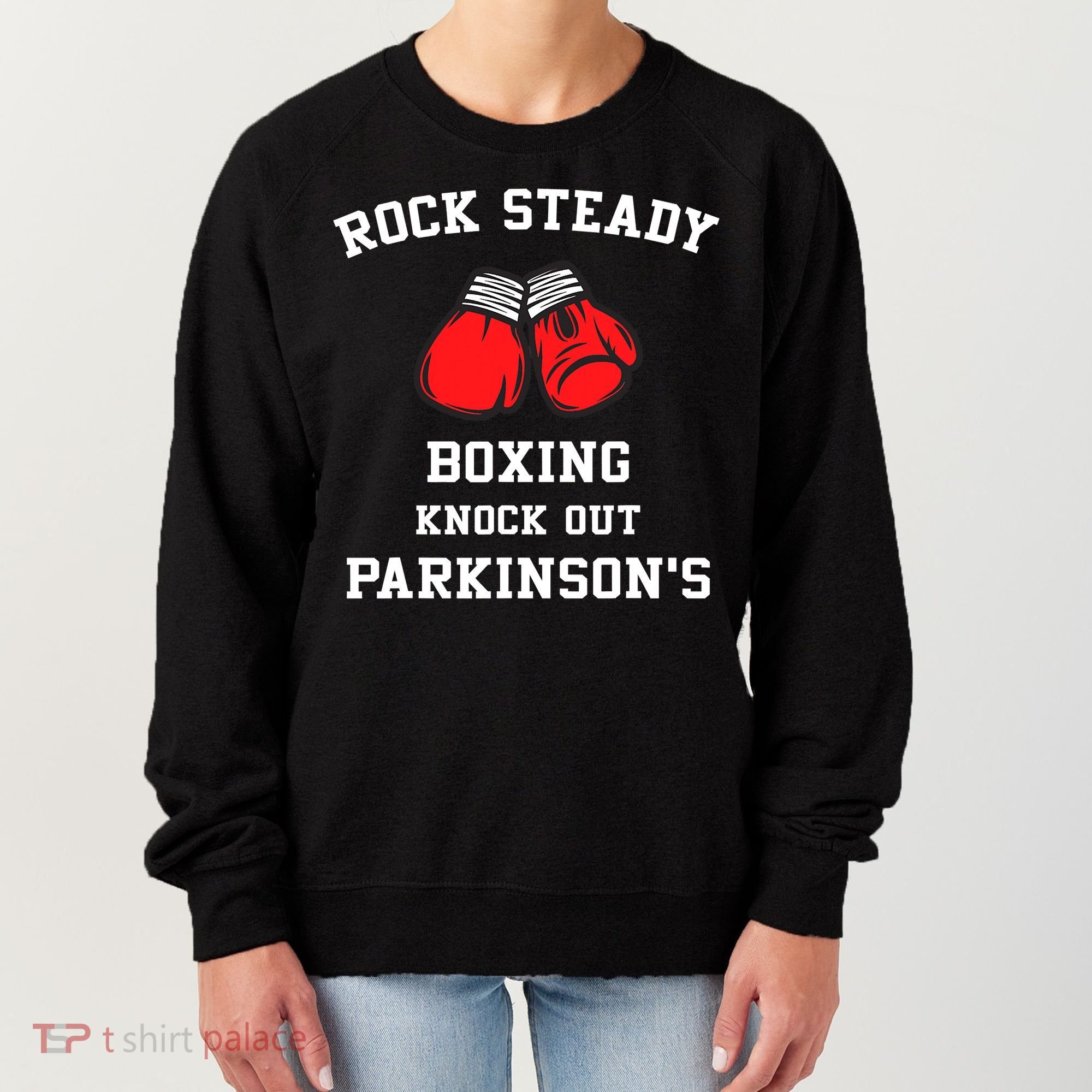 Rock Steady Boxing Knock Out Parkinsons Women's Sweatshirt