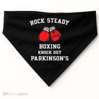 Rock Steady Boxing Knock Out Parkinsons USA-Made Doggie Bandana thumb 0