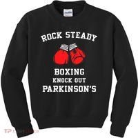 Rock Steady Boxing Knock Out Parkinsons Kids Sweatshirt thumb 0