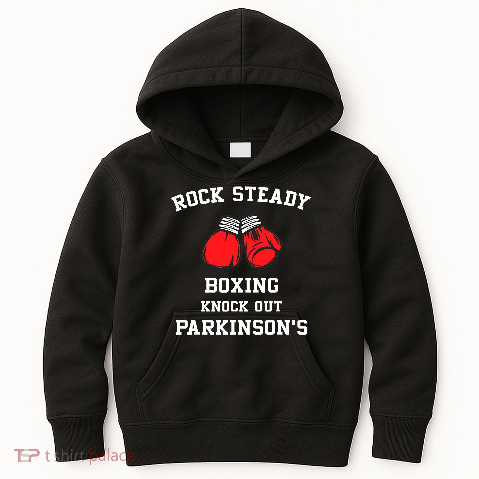 Rock Steady Boxing Knock Out Parkinsons Kids Hoodie