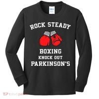 Rock Steady Boxing Knock Out Parkinsons Kids Long Sleeve Shirt thumb 0